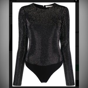 Alice+Olivia Taeyn Embellished bodysuit
